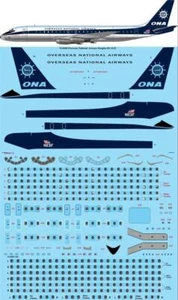 26 Decals X14404 1:144 Overseas National Airways Douglas DC-8-32 for X-Scale - Picture 1 of 1