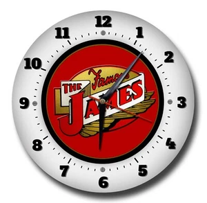 RELOJ DE PARED DE METAL JAMES MOTOCICLETAS 250MM/10" DE DIÁMETRO, GARAJE, RELOJ TALLER. - Imagen 1 de 1