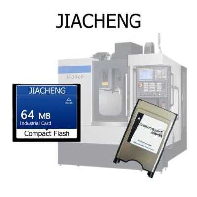 Tarjeta flash compacta CNC CF de 64 MB + adaptador CF-PCMCIA para adaptador CNC ATA PC FANUC - Imagen 1 de 4