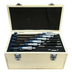 .0001"Grad. Thimble Ratchet Machinist Carbide Set 6 PC 0-6''Outside Micrometer - Bild 1 von 4