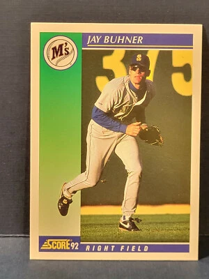 1992 Score #64 JAY BUHNER - Seattle Mariners - NM/Mint - Image 1 of 2