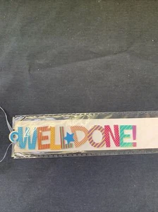 Gift Tag Laser Cut Metal Well Done Message - Picture 1 of 2