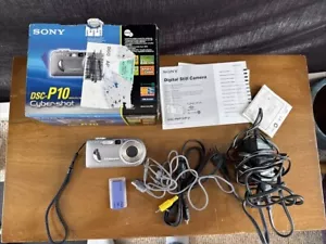 Sony Cybershot DSC-P10 Digital Camera With Cords And Memory Stick. Need Battery - Picture 1 of 5