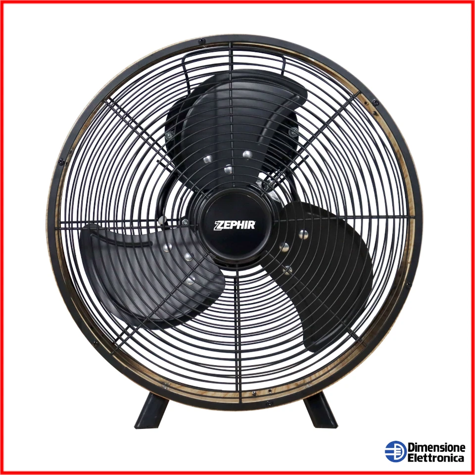Ventilatore da Pavimento 30cm Metallo Terra Metallo ZEPHIR pl12le Potente Fresco - Immagine 1 di 4