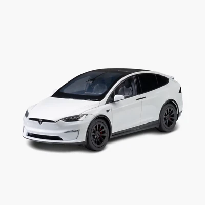 Tesla Diecast Model X P100D 1:18 Gift collection Official Brand New WHITE Gray - Image 1 of 4