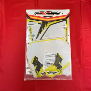 NOS N-Style APPL-05-RMZ-450 Suzuki Pre Printed Plate White N03-1031P - Picture 1 of 3