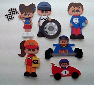 3D- U Pick Race Car Driver Mechanic Pit Crew Scrapbook Card Embellishment - Picture 1 of 19