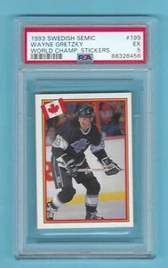 1993 Swedish Semic WC 199 Wayne Gretzky! PSA 5 EX! ONLY 3 PSA HIGHER! VERY RARE! - Picture 1 of 6