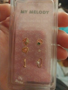 Surgical Steel Sanrio My Melody 18g Bone Rings  - Picture 1 of 5