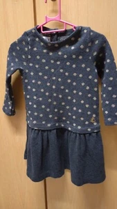 Petit BATEAU Baby Kleid 👗 Gr. 80/86, gold schwarz - Bild 1 von 4