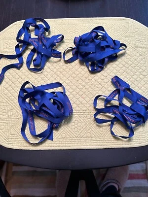 Louis Vuitton Blue Ribbon in various lengths (4 pieces) - Image 1 of 3
