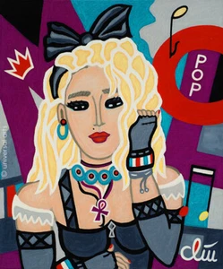 JACQUELINE DITT - The Ultimate Queen of Pop 2023 Gemälde Popstar - Imagen 1 de 2