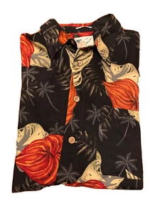 Camicia Hawaiana Floreale L Multicolore S-S 21” S-H 26” - Foto 1 di 4