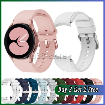 For Samsung Galaxy Watch 6 5 4 Classic 40 42 44 46mm Sports Silicone Band Strap - Image 1 of 4
