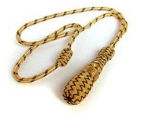 UK Royal Navy RN Officers REGULATION SWORD KNOT New Tassel - CP Brand Hi Quality - Picture 1 of 12