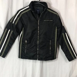 Gap kids jacket Moto style black boys sz 10 - Picture 1 of 7