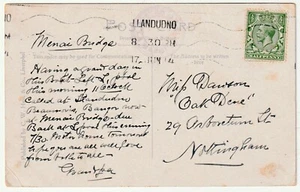 1914 PPC DI PIROSCAFO PUBBLICATO SU LA MARGUERITE CIRC CACHET LLANDUDNO PMK ANGLESEY - Foto 1 di 3