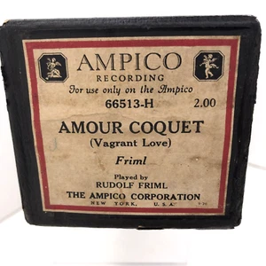 Rollo de piano Amour Coquet 66513-H Vagrant Love Ampico Rudolf Friml - Imagen 1 de 11
