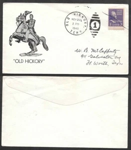 1940 Cover - Old Hickory, Tennessee - Numeral Duplex Cancel - Picture 1 of 1