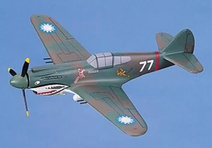 P-40B Tomahawk FLYING TIGERS Hell's Angel Squadron Hawk Model Aircraft WWII - Foto 1 di 7