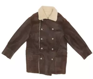 Siena Studio Toscana Shearling Brown Jacket Reversible Coat Sheepskin sz S - Picture 1 of 11