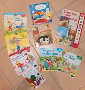 9 Kinder Bücher * Conni * Tiere * Geräusche * Zoo * WALD * Lernen  - Bild 1 von 4