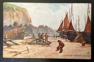 Sussex Postcard - Fishermen's Quarters, Hastings - Tuck Oilette - P/U 1905 - Picture 1 of 2