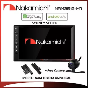 7" APPLE CARPLAY ANDROID AUTO NAKAMICHI BT FOR TOYOTA COROLLA KLUGER 2002-2013 - Picture 1 of 3