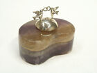 Canned IN Fluorite Natural With Doves And Trio IN Silver 925 - Hardstone