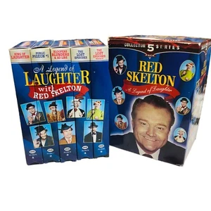 Red Skelton Legend of Laughter Collector Set VHS Color 1997 Lost Episodes Bloope - Picture 1 of 8