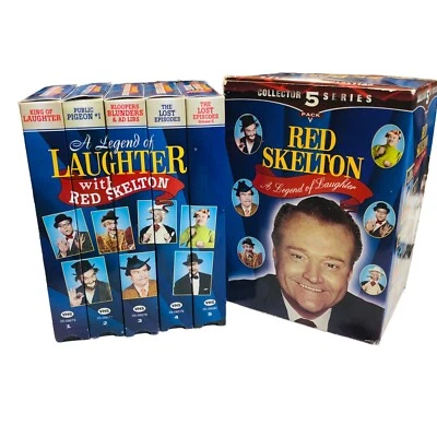 Red Skelton Legend of Laughter Collector Set VHS Color 1997 Lost Episodes Bloope - Image 1 of 4