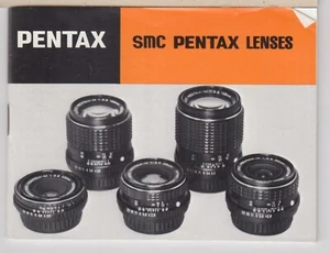 OBJECTIFS PENTAX SMC PENTAX MANUEL DU PROPRIÉTAIRE #76 - Photo 1 sur 2