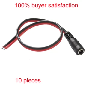 10 piezas CCTV hembra Power Pigtails cable de plomo para cámara de CCTV - Imagen 1 de 1