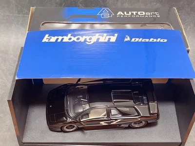 AUTOart 1/18 Lamborghini Diablo SV Negro Diecast Modelo Coleccionista Coche Aa - Imagen 1 de 4