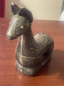 Vintage Messing Lama oder Alpaka Schmuckschatulle - Bild 1 von 6