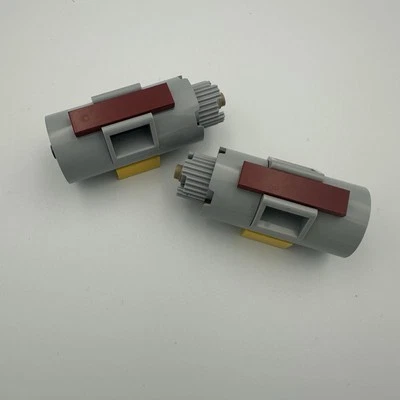 LEGO Gray Space Cylinder Engine Part - 2 pc Lot- Motor, Engine, Space - Replace - Image 1 of 4