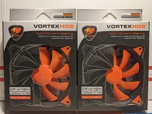 COUGAR VORTEX HDB Cooling Fan 120MM Hydro-Dynamic-Bearing (CF-V12H) 2x Fans - Picture 1 of 11
