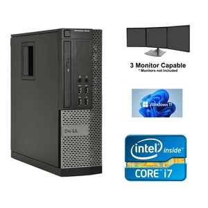 Dell OptiPlex 9010 SFF Core i7 32GB Ram 1TB SSD WiFi Windows 11 Computer Desktop - Picture 1 of 7