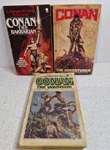 Conan The Barbarian, Conan The Adventurer, Conan The Warrior, Vintage Novels x3 - Bild 1 von 22