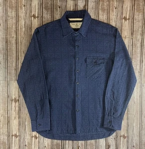 Rogue Territory Sashiko Oxford Workshirt size L color Navy mspr $220 made in USA - Picture 1 of 6