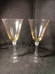 2 Bernsteinkelche mit klaren Stielen - Bild 1 von 4