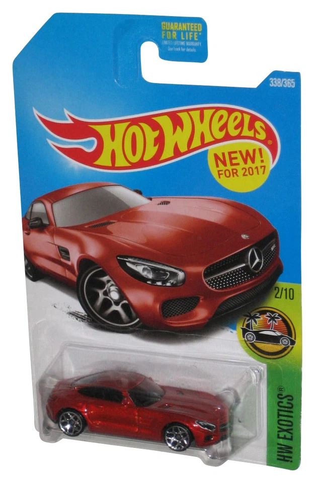 Hot Wheels Hw Exotics 2/10 (2017) Rosso '15 Mercedes-Amg Gt Toy Auto 338/365 - Immagine 1 di 1