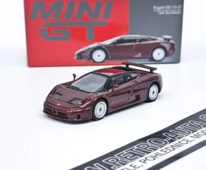 Bugatti EB110 GT LHD Dark Red Metallic - Mini GT 1:64 - Picture 1 of 5