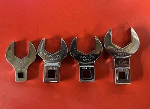 Mac Tools 4pc SAE Open End Crowfoot Wrench set, 1",1-1/16,1-1/8,1-1/4 - Picture 1 of 9