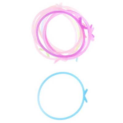  2 Pcs Gummis Armbänder Gummiband Armband Haarzubehör Mädchenhaarband - Bild 1 von 4