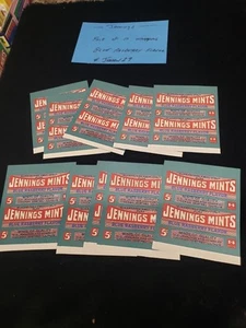 PAQUETE DE 10 ENVOLTURAS SABOR FRAMBUESA AZUL REPRO ANTIGUO SLOT JENNINGS #JENMW 19 - Imagen 1 de 3