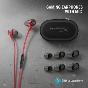HyperX Cloud Earbuds II Gaming-Kopfhörer mit Mikrofon kabelgebundene In-Ear-Kopfhörer UK - Bild 1 von 3