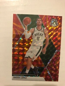 2019-20 Panini Mosaic Basketball BROOK LOPEZ Orange Prizm Card - Bild 1 von 1