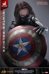Hot Toys Winter Soldier Artisan Edition Sixth Scale Marvel Figure MMS790AEB - Picture 1 of 2