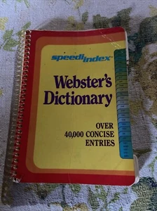 Webster’s Dictionary Speedi Index 1978 - Bild 1 von 6